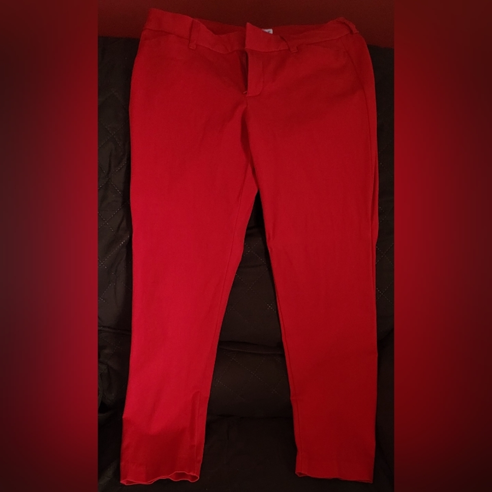 Pants size 6 standard color red